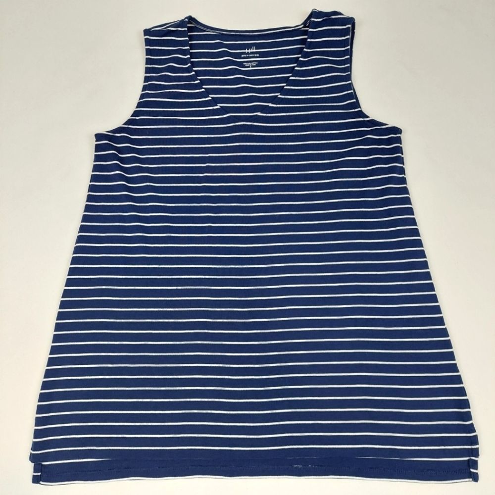 🔥3/$15 J. JILL 100% PIMA COTTON V-NECK TANK TOP SIZE SMALL